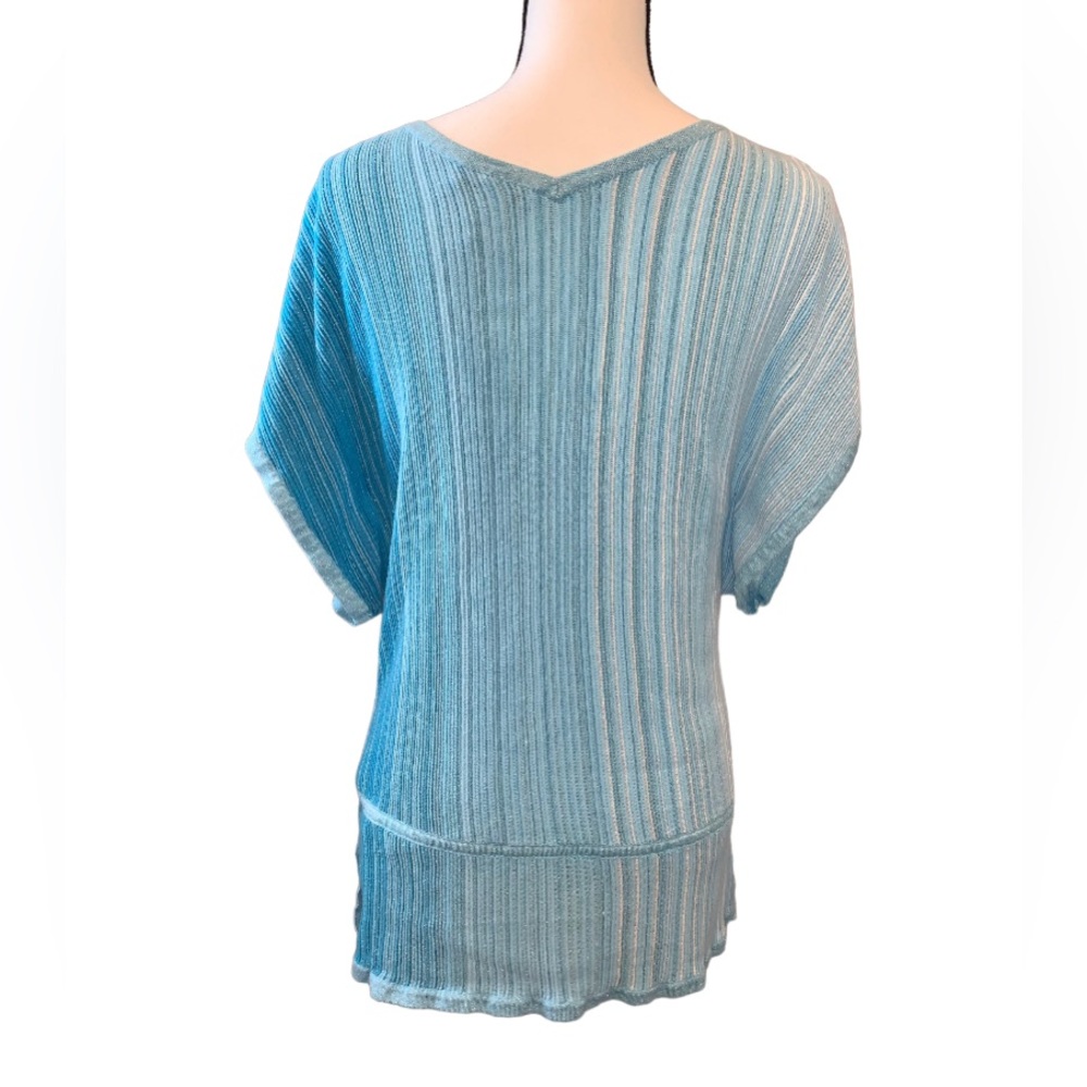 WHBM White House Black Market metallic knit top women’s shirt size medium 10 12 - Picture 4 of 15